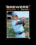 Ted Kubiak Signed 1971 Topps Milwaukee Autographed