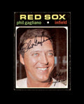 Phil Gagliano Signed 1971 Topps Boston Red Sox Autograph