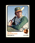 Dave Duncan Signed Authentic 1973 Topps Oakland Athletics Autograph