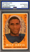 Milt Davis PSA DNA Signed 1958 Topps Autograph