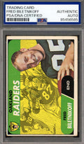 Fred Biletnikoff PSA DNA Vintage Signed 1968 Topps Autograph