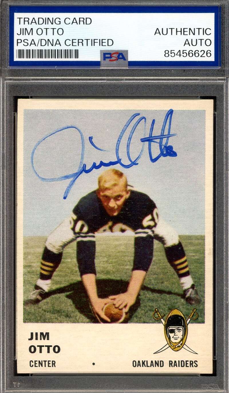 Jim Otto PSA DNA Signed 1961 Fleer Rookie Autograph