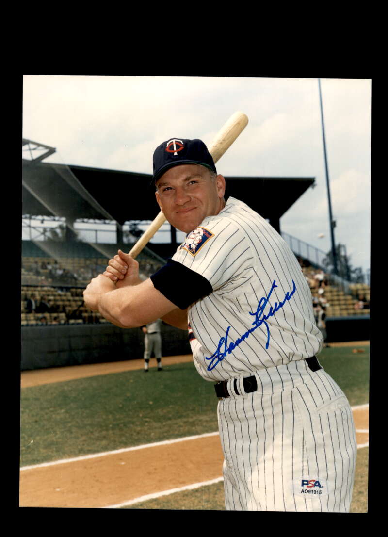 Harmon Killebrew PSA DNA Signed 8x10 Photo Autograph Twins