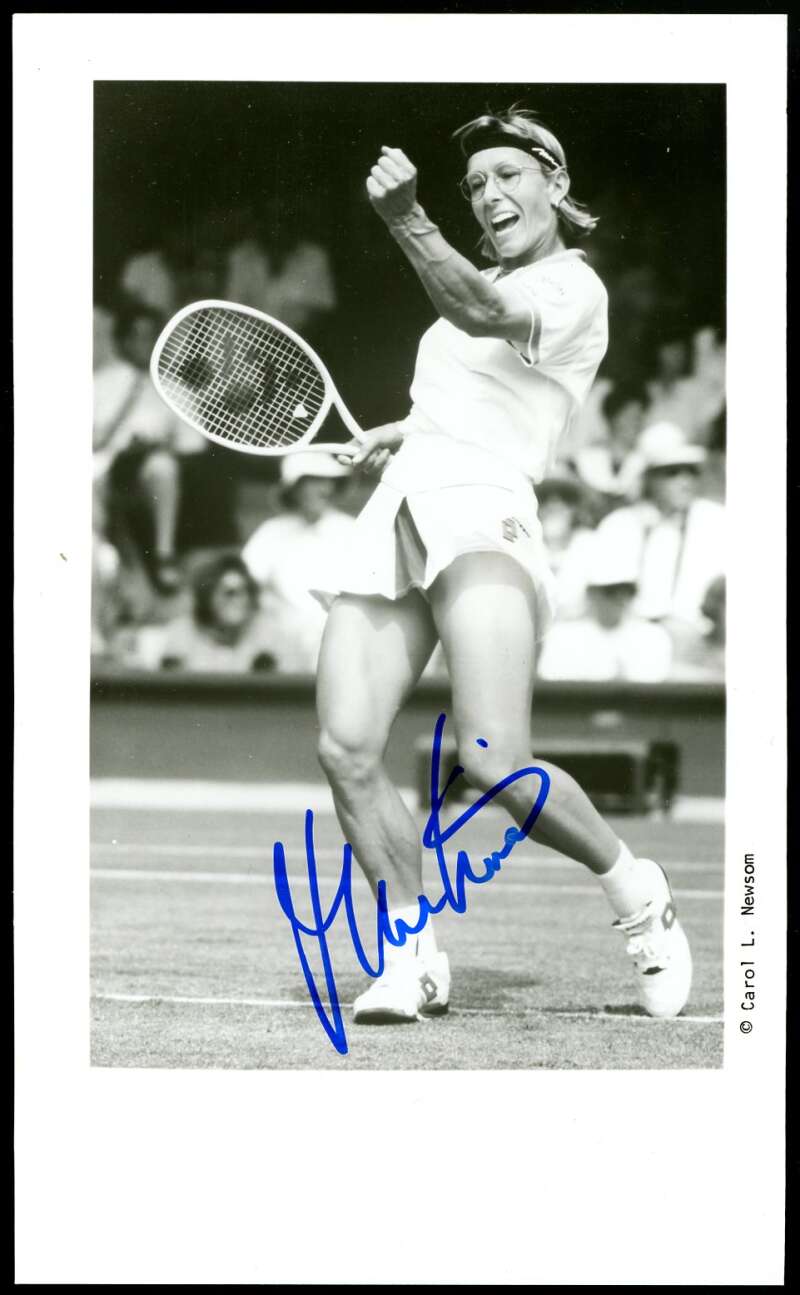 Martina Navratilova JSA Coa Signed 5x8 Photo Autograph