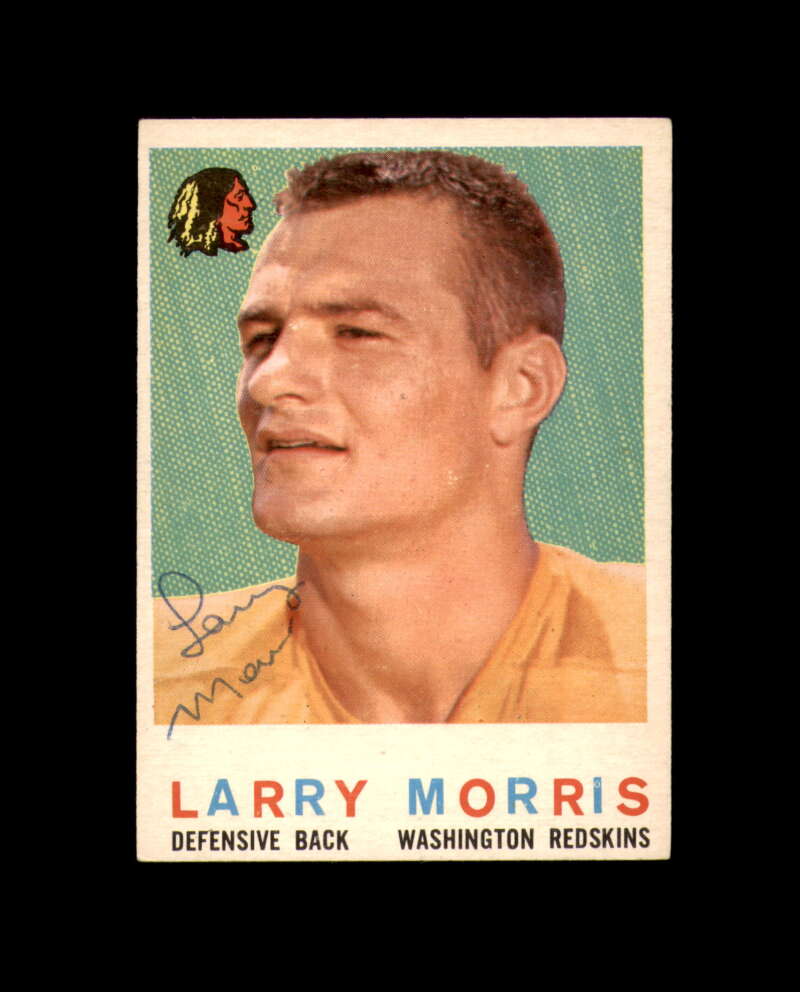 Larry Morris Signed 1959 Topps Washington Autograph