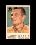 Larry Morris Signed 1959 Topps Washington Autographed