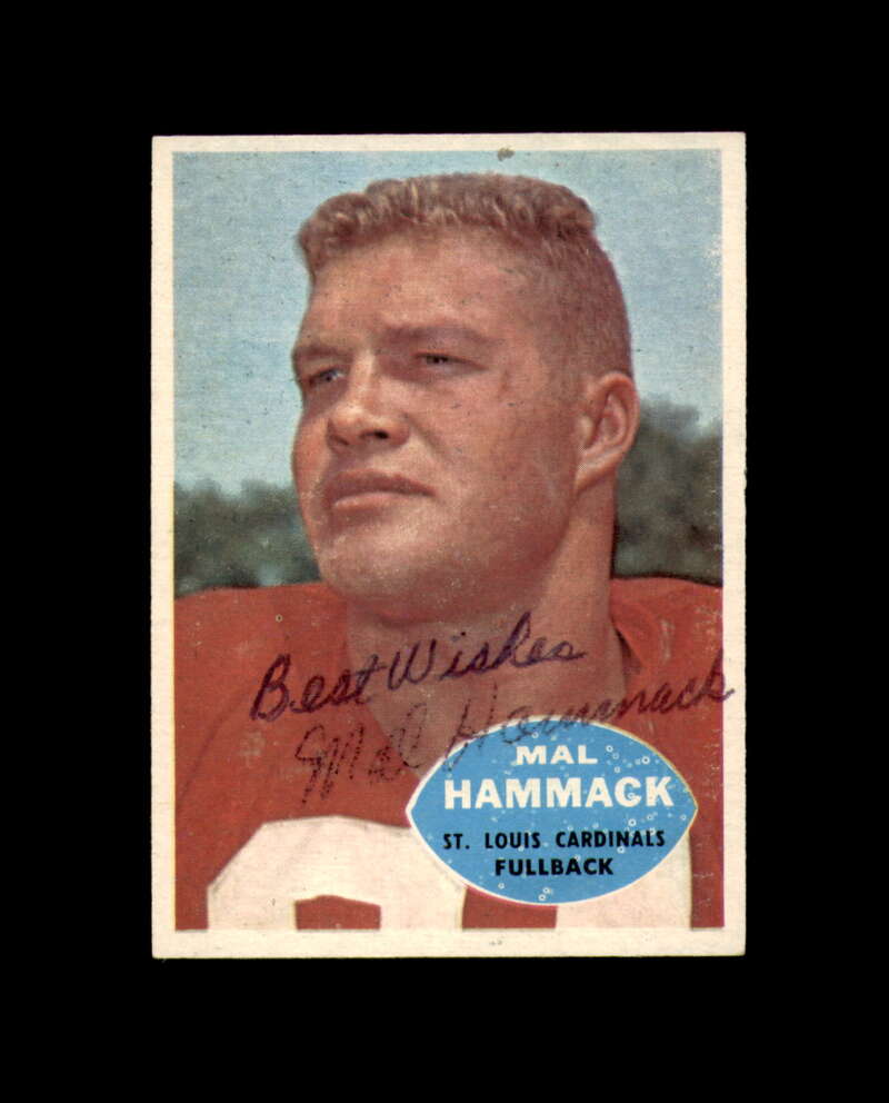 Mal Hammack Signed 1960 Topps Rookie St. Louis Cardinals Autograph