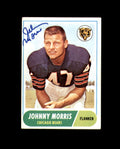 Johnny Morris Signed 1968 Topps Chicago Bears Autographed