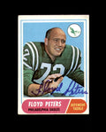 Floyd Peters Signed 1968 Topps Philadelphia Eagles Autograph