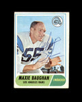 Maxie Baughan Signed 1968 Topps Los Angeles Rams Autograph