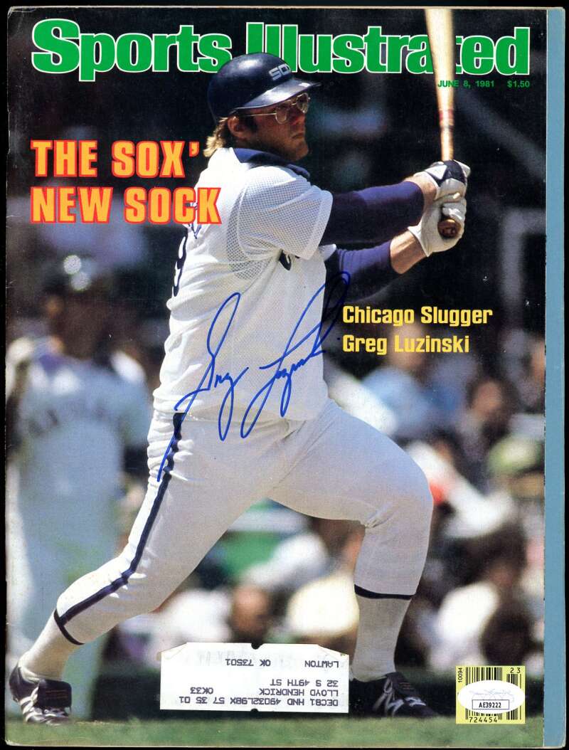 Greg Luzinski JSA Coa Autograph 1981 SI Magazine Signed