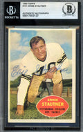 Ernie Stautner Beckett BAS Signed 1960 Topps Autograph