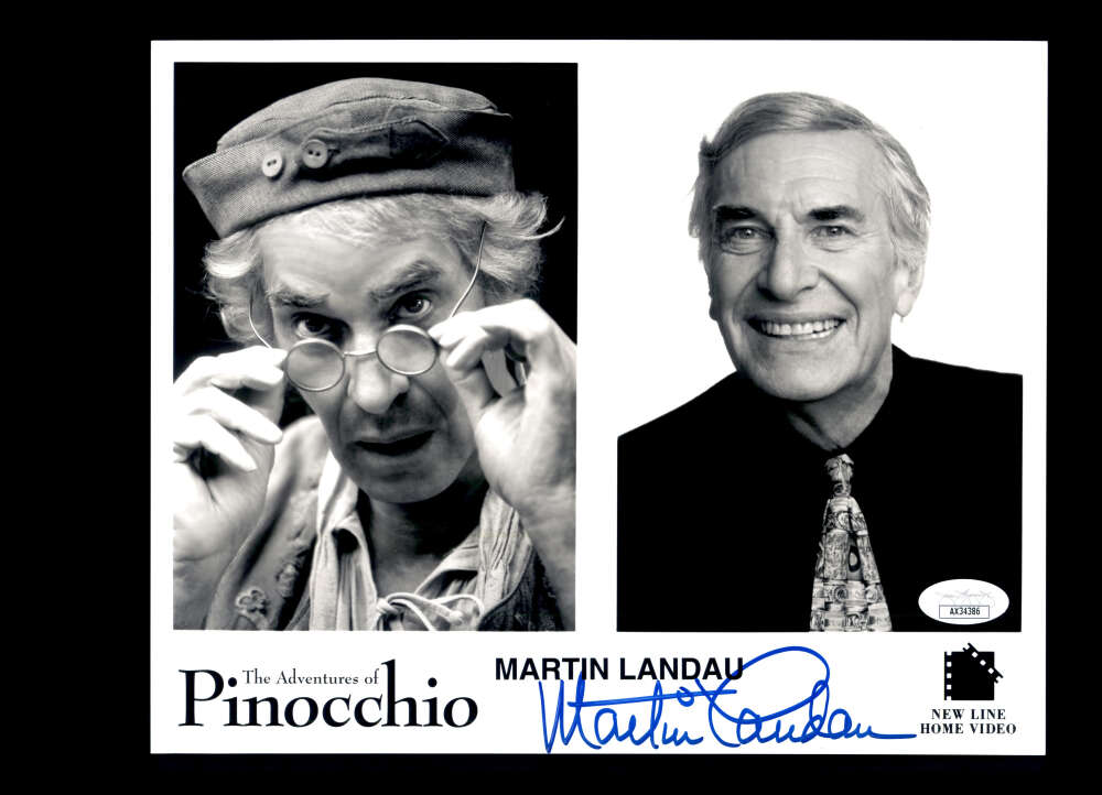 Martin Landau JSA Coa Signed 8x10 Photo Autograph