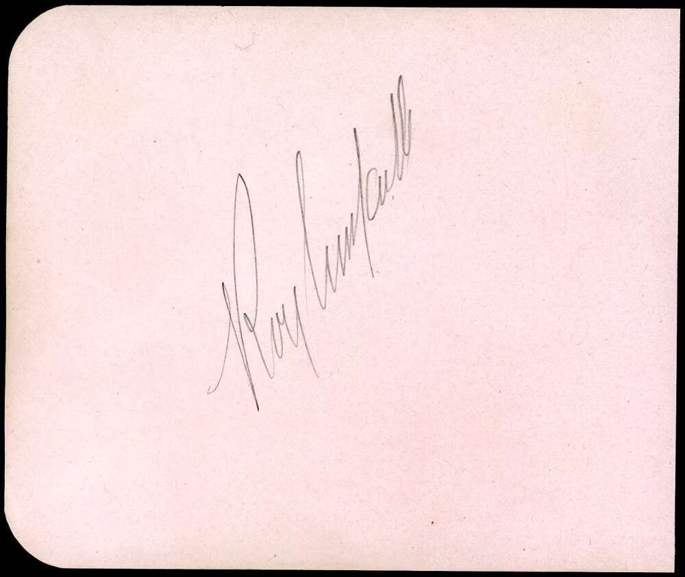 Roy Campanella Sammy Davis Jr PSA DNA Loa Signed 1955 Vintage Album Page Autograph