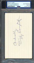 Duffy Daugherty PSA DNA Coa Autograph 3x5 Index Card Michigan State Signed