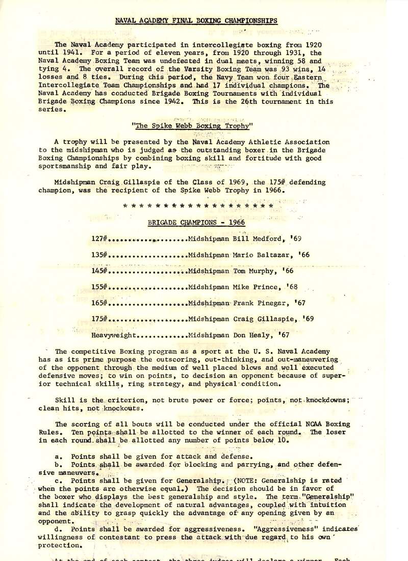 Rocky Marciano PSA DNA Loa Signed 1967 US Navy Boxing Champ Program Autograph