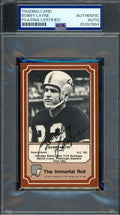 Bobby Layne PSA DNA Signed 1975 Fleer Immortal Roll Autograph