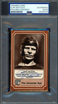 Cliff Battles PSA DNA Signed 1975 Fleer Immortal Roll Autograph