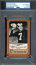 Bob Waterfield PSA DNA Signed 1975 Fleer Immortal Roll Autographed