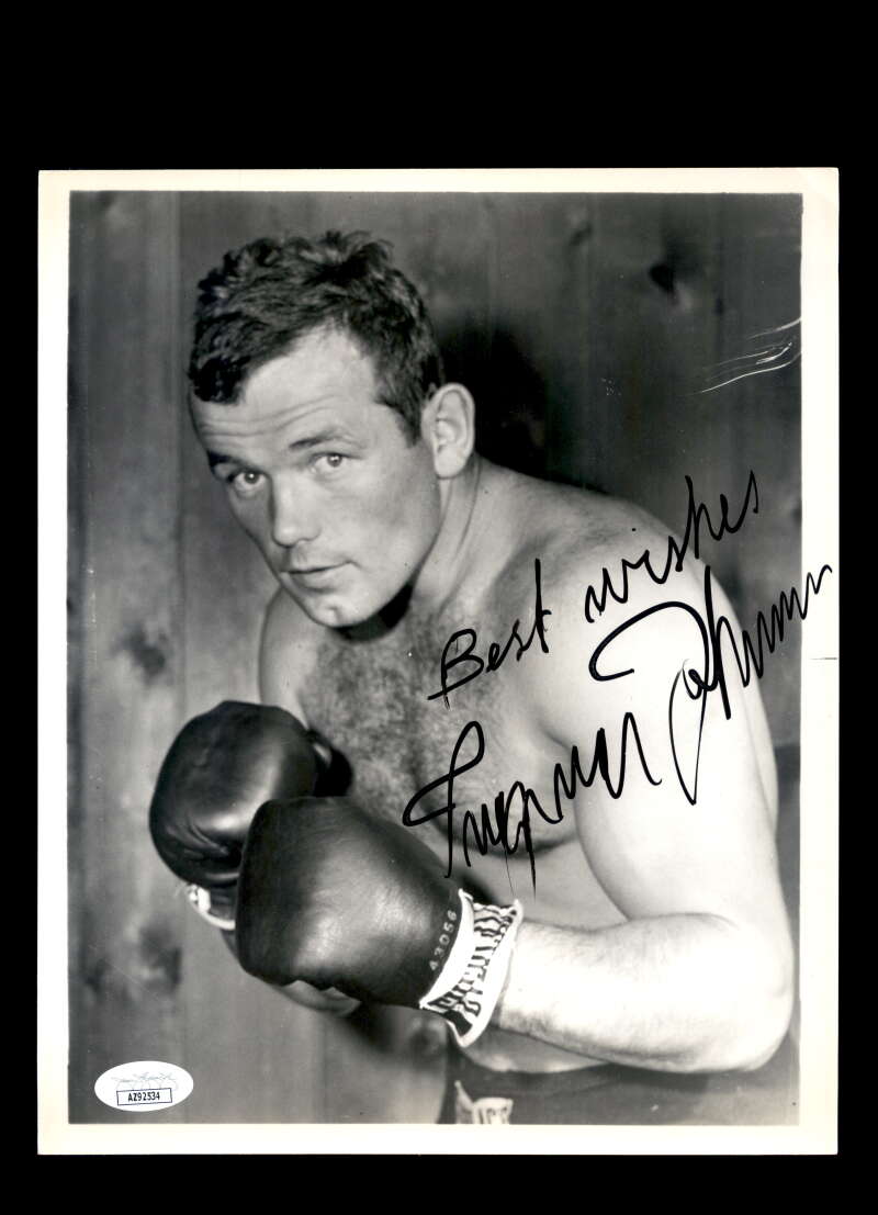 Ingemar Johansson JSA Coa Signed 8x10 Photo Autograph