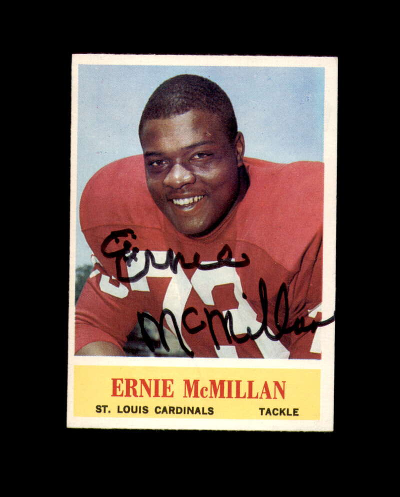Ernie McMillan Signed 1964 Philadelphia Gum St. Louis Cardinals Autograph