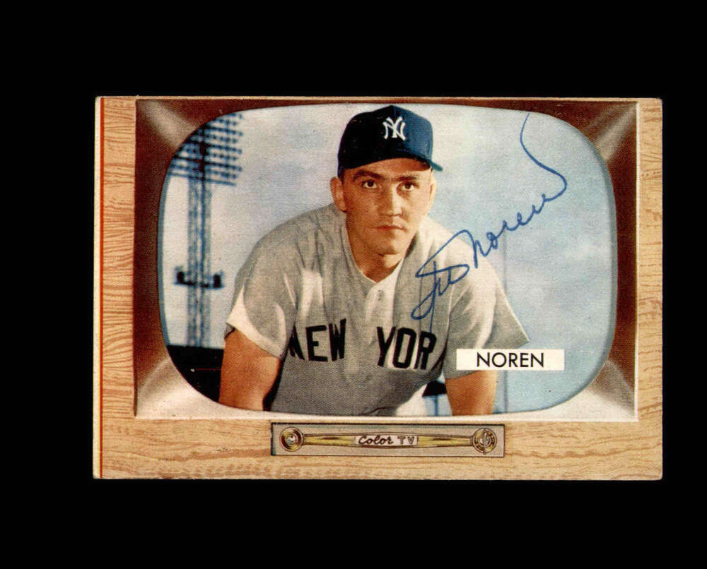 Irv Noren Signed 1955 Bowman New York Yankees Autograph