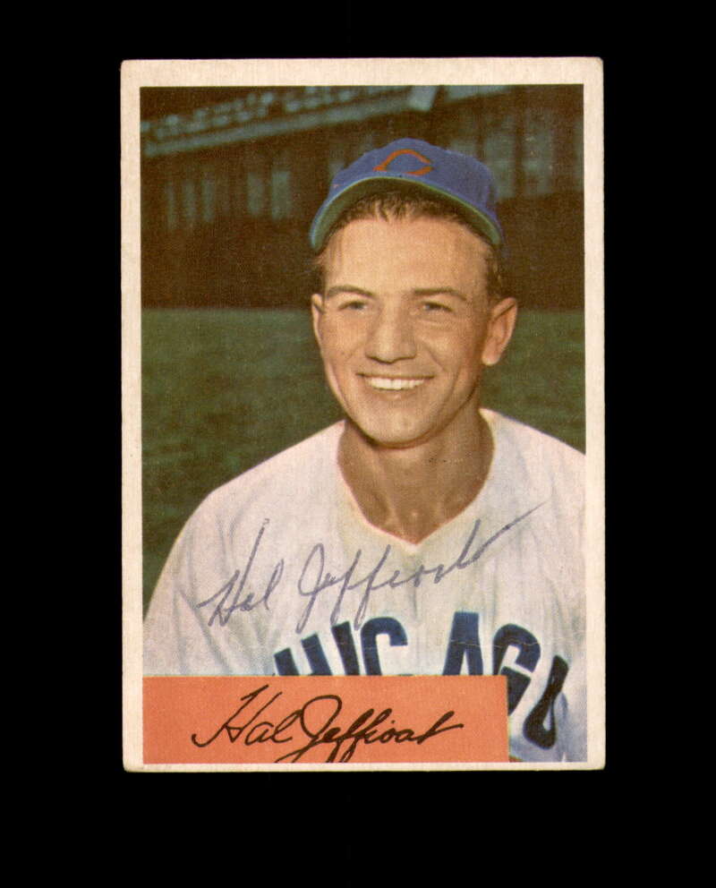 Hal Jeffcoat Autographed 1954 Bowman Chicago Cubs Signed
