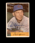 Paul Minner Autograph 1954 Bowman Chicago Cubs Signed