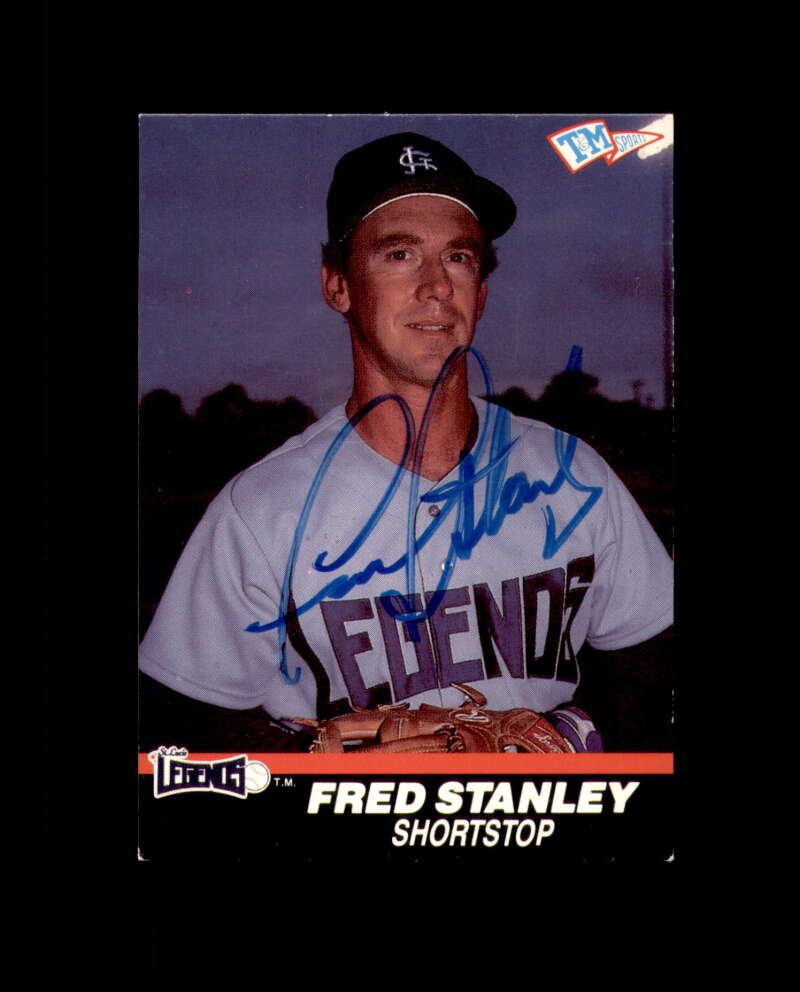 Fred Stanley Signed 1989 TM Senior League St. Lucie Legends Autograph