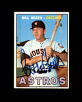 Bill Heath Signed Original 1967 Topps Houston Astros Autograph