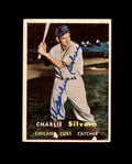 Charlie Silvera Signed 1957 Topps Chicago Cubs Autograph