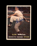 Clem Labine Signed 1957 Topps Brooklyn Dodgers Autograph