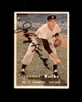 Johnny Kucks Signed Authentic 1957 Topps New York Yankees Autograph
