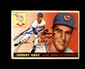 Johnny Gray Signed 1955 Topps Kansas City Athletics Autograph