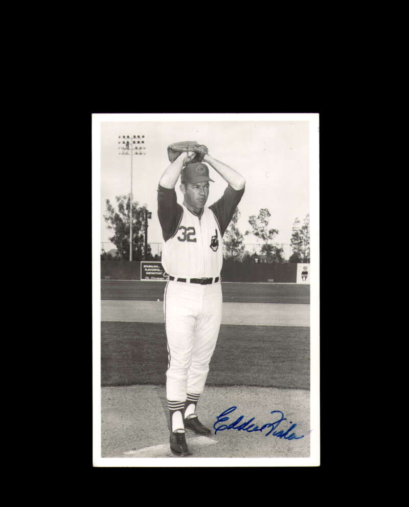 Eddie Fisher Signed Vintage Photo Postcard Cleveland Autograph