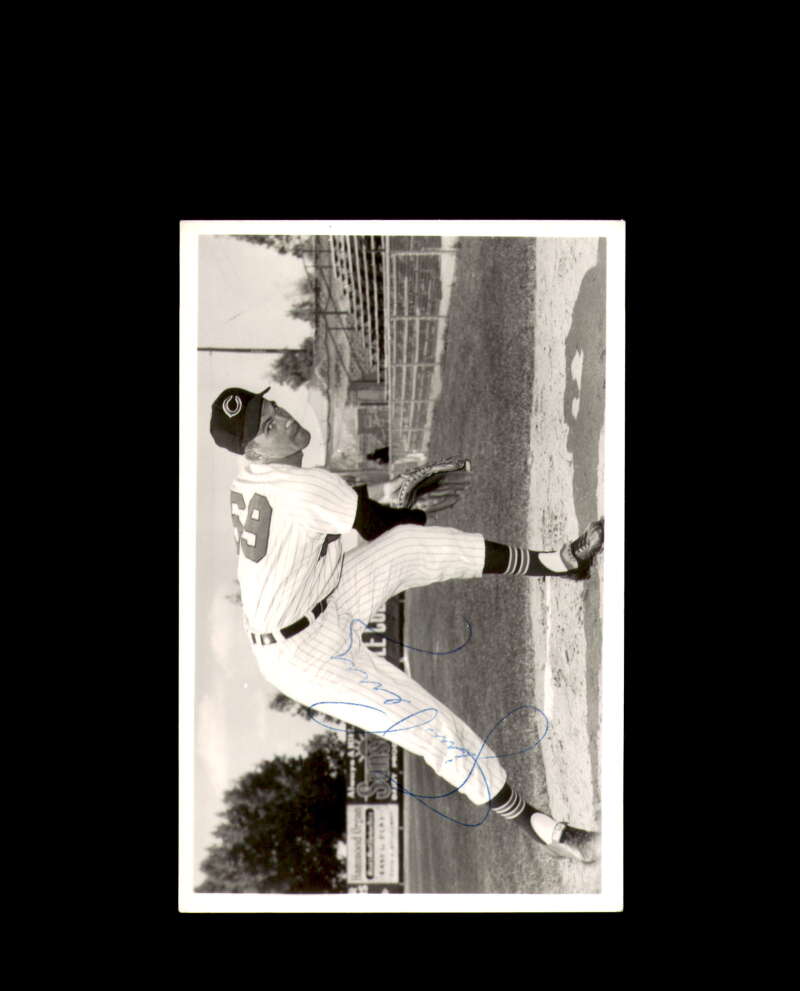 Jim Perry Signed Vintage Photo Postcard Cleveland Autograph