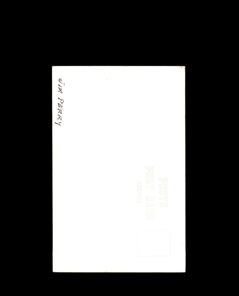 Jim Perry Signed Vintage Photo Postcard Cleveland Autograph