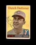 Dutch Dotterer Signed 1958 Topps Cincinnati Reds Autograph