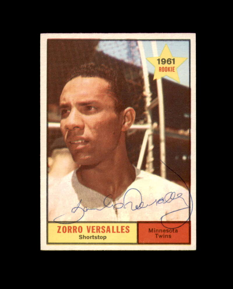 Zoilo Versalles Signed 1961 Topps Rookie Minnesota Twins Autograph