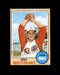 Don Nottebart Signed Original 1968 Topps Cincinnati Reds Autograph