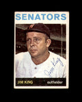Jim King Signed Authentic 1964 Topps Washington Senators Autograph