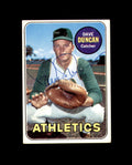 Dave Duncan Signed Authentic 1969 Topps Oakland Athletics Autograph