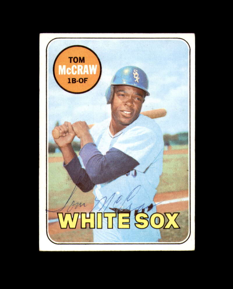 Tom McCraw Signed Authentic 1969 Topps Chicago White Sox Autograph