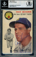 Ray Boone Beckett BAS Signed 1954 Topps Autographed