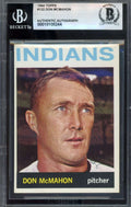 Don McMahon Beckett BAS Vintage Signed 1964 Topps Autograph