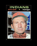 Al Dark Signed 1971 Topps Cleveland Autograph