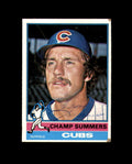 Champ Summers Signed Authentic 1976 Topps Chicago Cubs Autograph