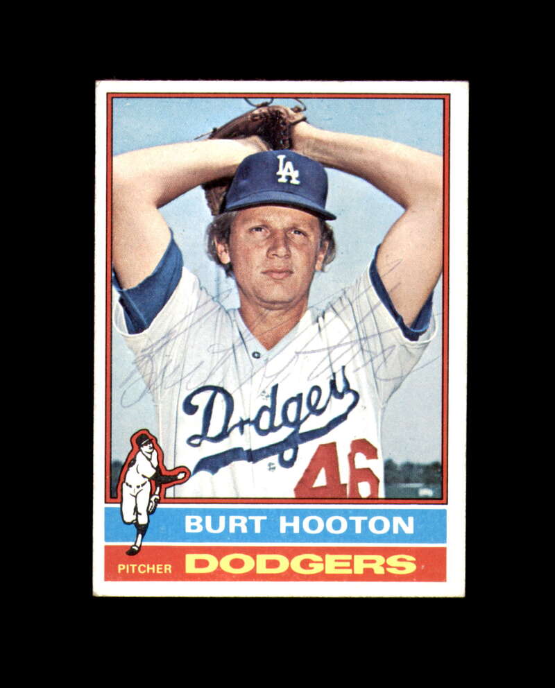 Burt Hooton Signed Authentic 1976 Topps Los Angeles Dodgers Autograph