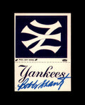 Bobby Shantz Signed 1980 Fleer Team Sticker New York Yankees Autograph
