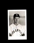 John James Signed Vintage Photo Postcard Los Angeles Angels Autograph